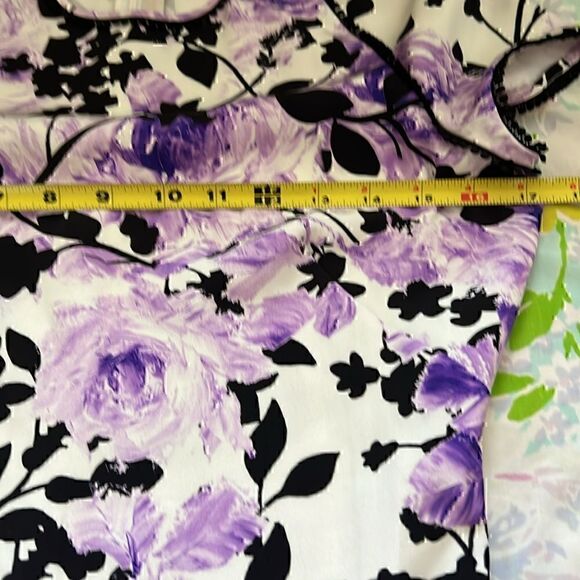 Naeem Khan Silk Mermaid Style Midi Floral Dress - 6 - Picture 8 of 15